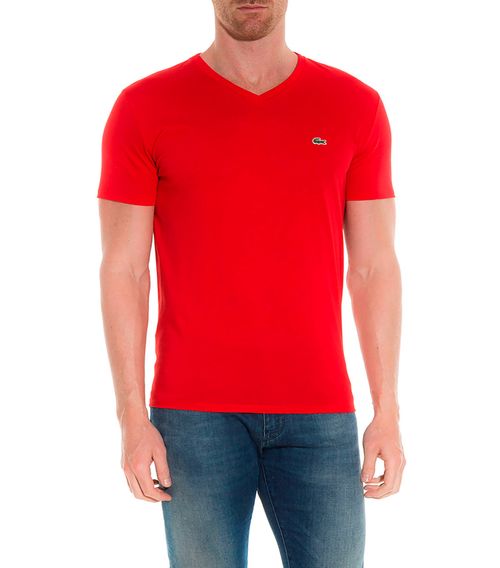 Playera Lacoste rojo para caballero TH6710-240 3