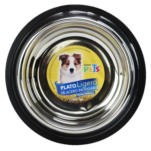 Plato para perro Fancy Pets plata fl8174