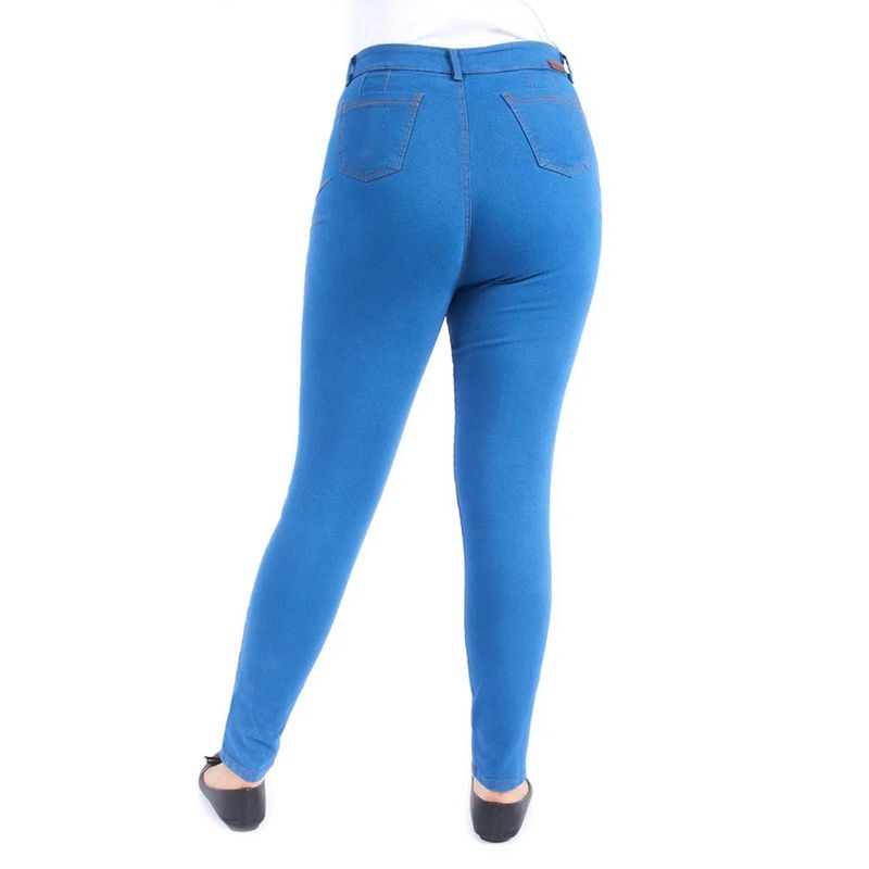 Pantalon Mezclilla Dama azul con desgaste