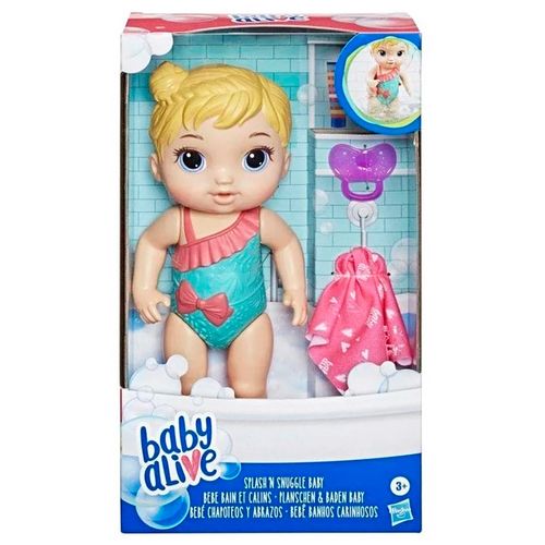 Muñeca Baby Alive Bebé Chapoteos y Abrazos E8716