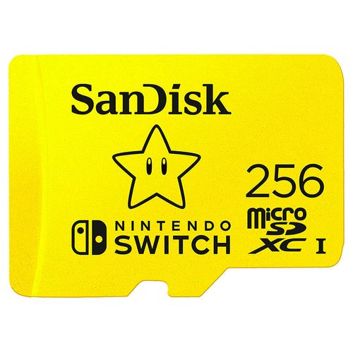 Memoria Micro SD 256 GB Para Nintendo Switch Sandisk SDSQXAO-256G-GN