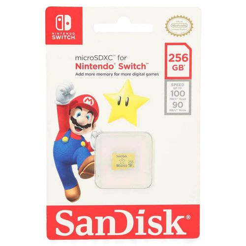 Memoria Micro SD 256 GB Para Nintendo Switch Sandisk SDSQXAO-256G-GN