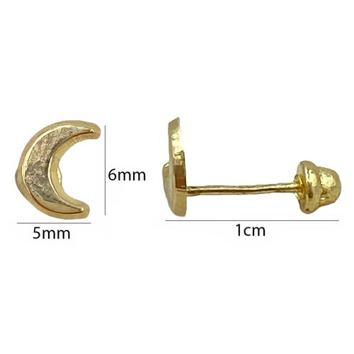 Broqueles para dama Renee recto luna r272