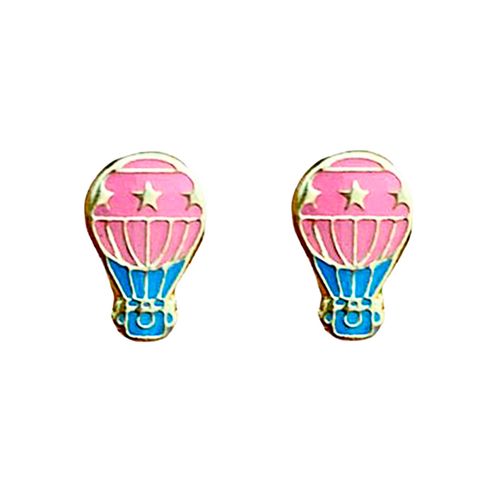 Broqueles para niña Renee globo esmaltado colores r276