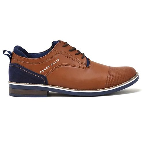 Zapato Casual Para Caballero Perry Ellis Tabaco PE-7049