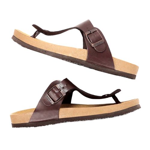 Sandalia casual Caray café para dama Crown