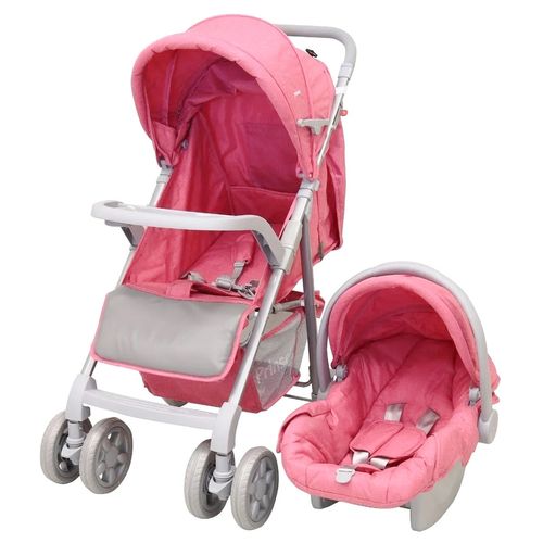 Carriola Con Porta Bebé Prinsel Sevilla LX Rosa 5016