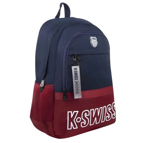 Mochila Back Pack Kswiss Olimpic Rojo - Azul Marino OLIMPARO