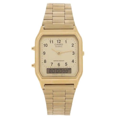 Reloj juvenil unisex Casio dorado aq-230ga-9bvt