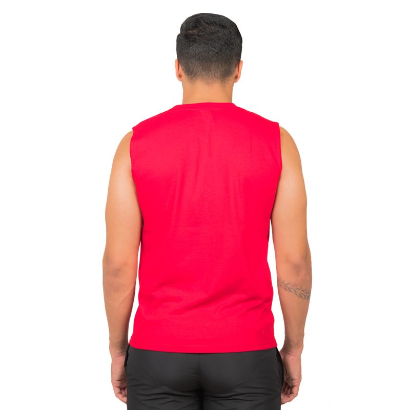 Playera sin mangas discount rojo