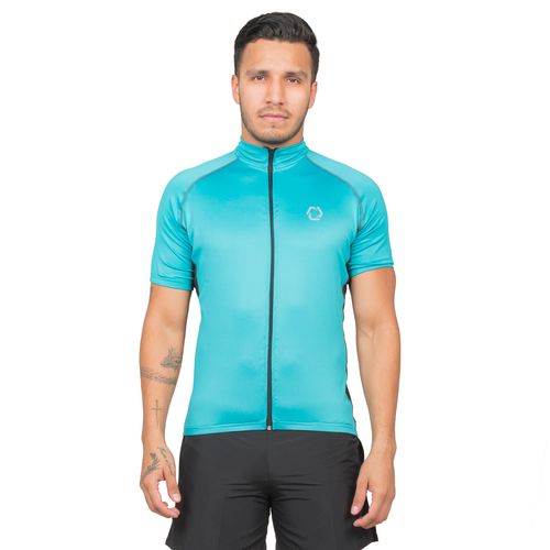 Jersey De Ciclismo Para Caballero Hexagon Verde Jade 1019