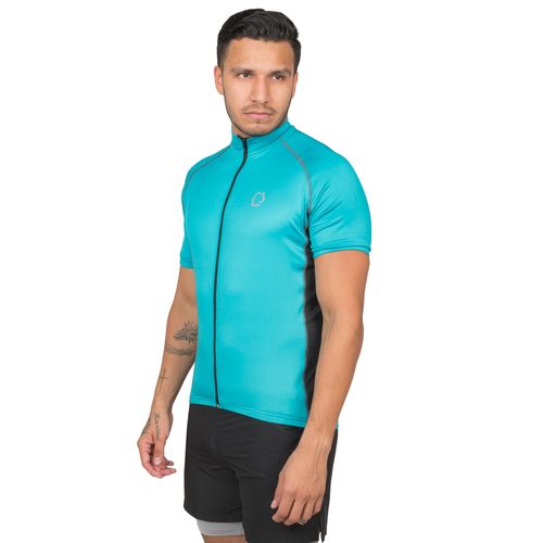 Jersey De Ciclismo Para Caballero Hexagon Verde Jade 1019