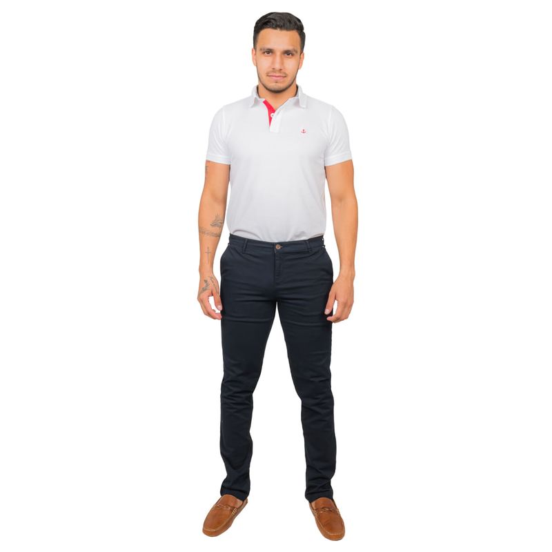 Pantalon casual best sale azul marino