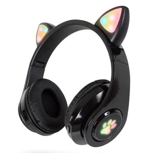 Audífono bluetooth Misik orejas led negro mh620