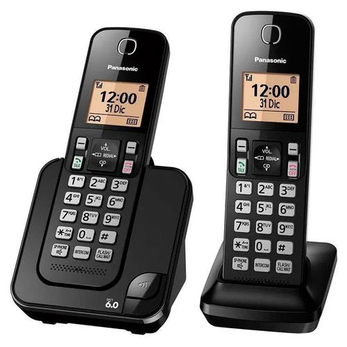 Teléfono Inalámbrico Panasonic Negro KX-TGC352MEB