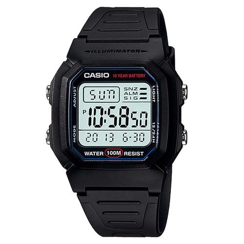Reloj deportivo para caballero Casio negro w-800h-1avcf
