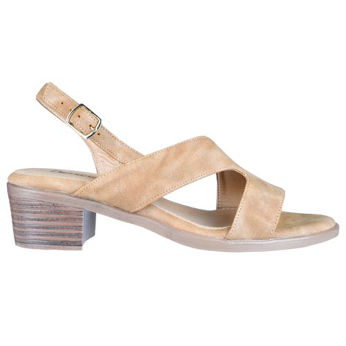 Sandalia casual Due Scenty café para dama 3381