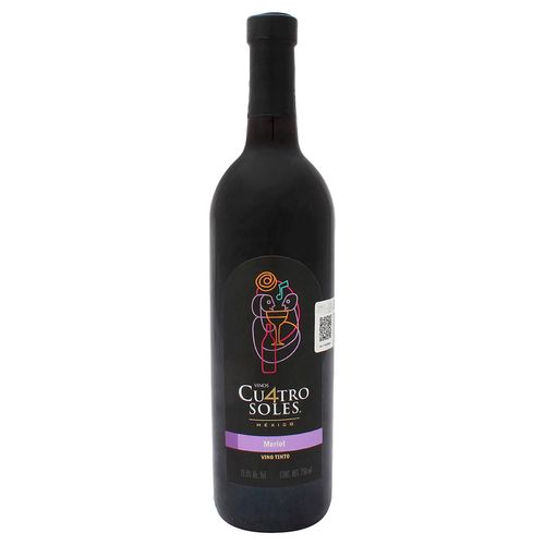 Vino Tinto 4 Soles Merlot 750 ml