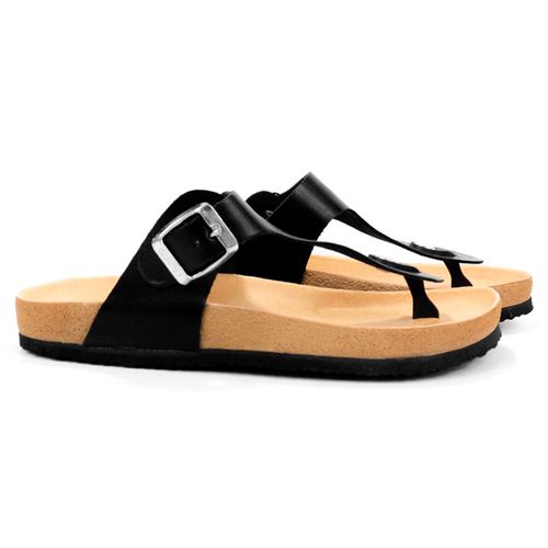 Sandalia casual Caray negro para dama CROWN