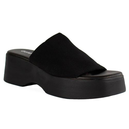 Sandalia Con Plataforma Para Dama Senties Negro 74-407