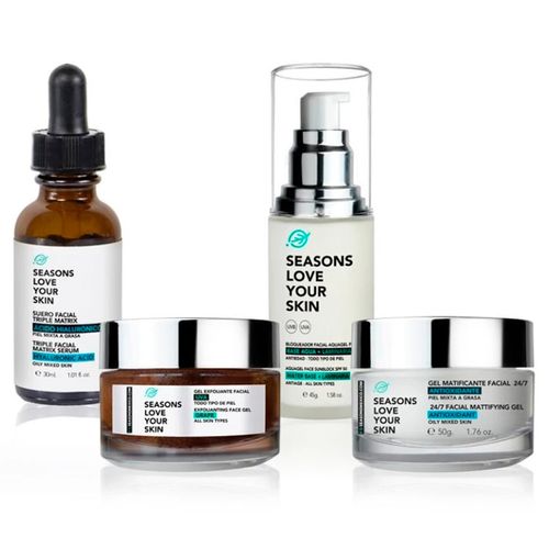 Tratamiento facial antiedad Seasons antioxidante kit3598