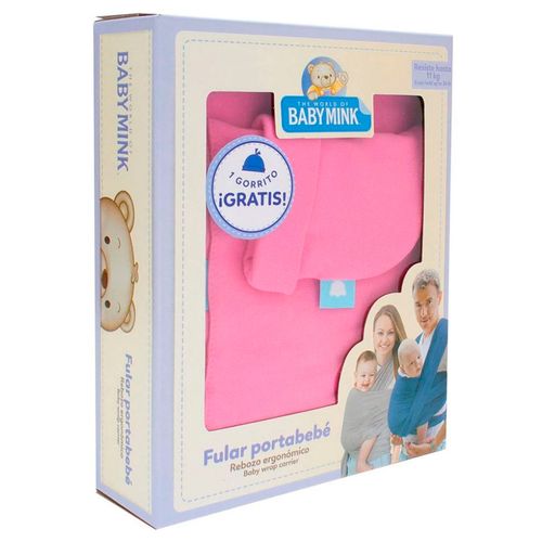 Fular Portabebé Baby Mink Rosa BM07E