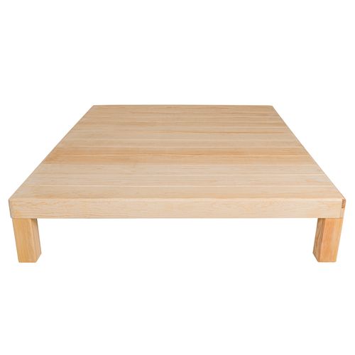 Base queen Muebles Brimo natural wood base