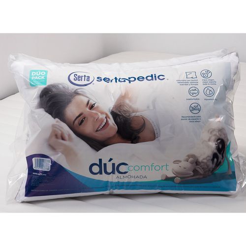 Almohada Standard Serta Blanco Comfort Duo