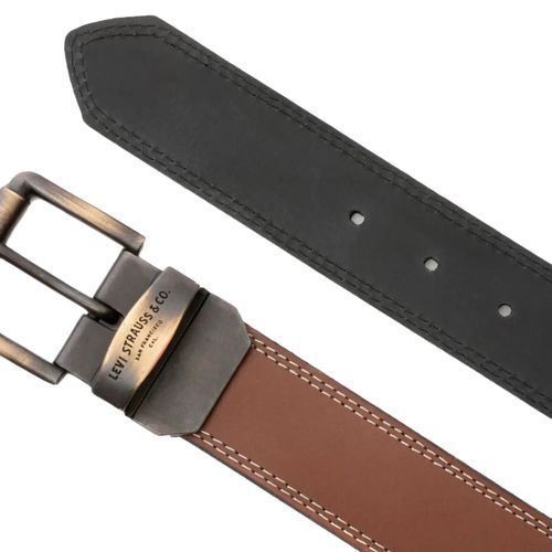 Cinturón Casual Para Caballero Levis Tan - Negro LMLBRW004