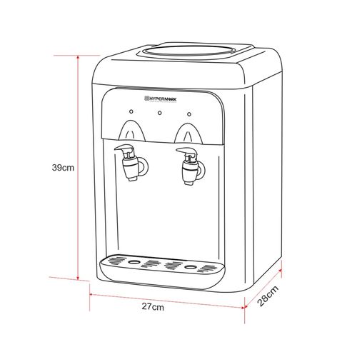 Despachador de agua para mesa Hypermark 20l blanco winterwater