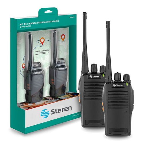 Kit de 2 radios Steren intercomunicadores
