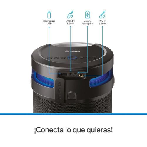 Bocina bluetooth Steren bazooka xbass tws 800w pmpo