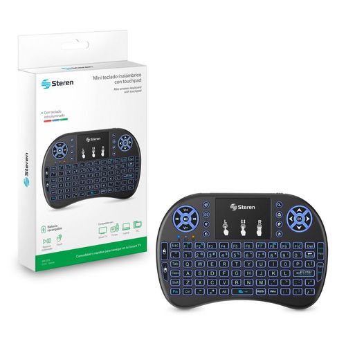 Mini teclado Steren inalámbrico on touchpad