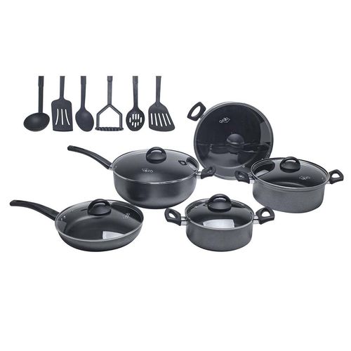 Batería Alpro 16 piezas negro  2266