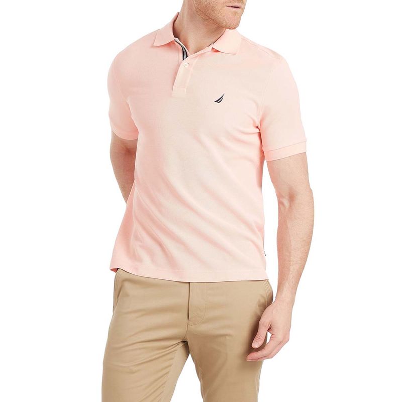 Playera tipo polo online rosa