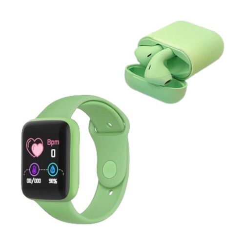 Reloj Inteligente y Audífonos Bluetooth Gadgets & Fun kit Verde