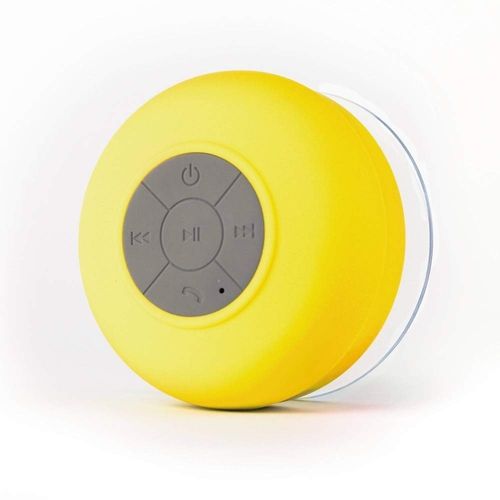 Bocina portátil Gadgets & Fun para ducha amarillo
