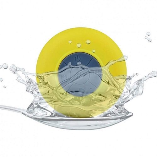 Bocina portátil Gadgets & Fun para ducha amarillo