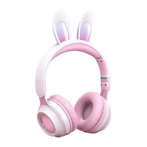 Audífonos gamer Gadgets & Fun conejo blanco - rosa