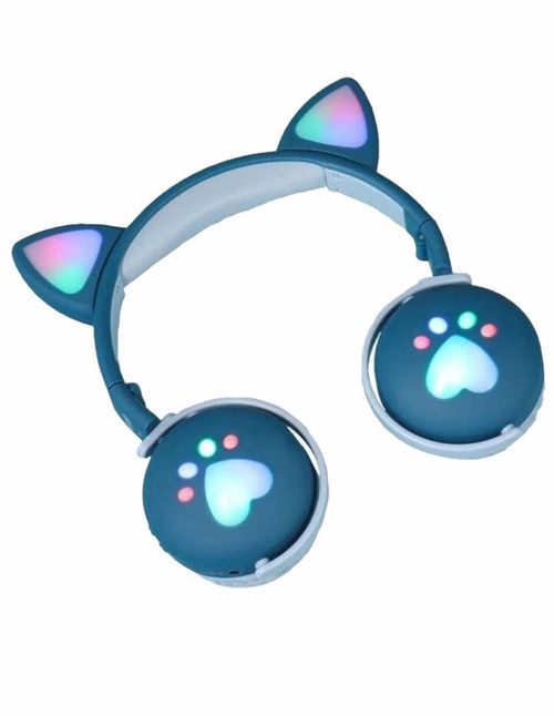 Audífonos Diadema Gadgets & Fun Huellas Gato Azul