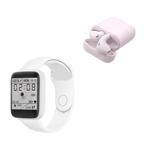 Reloj Inteligente y Audífonos Bluetooth Gadgets & Fun kit Blanco