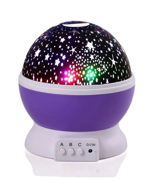 Lámpara y Proyector Infantil Gadgets & Fun Estrellas Morado