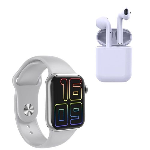 Kit reloj inteligente y audifonos bluetooth Gadgets & Fun t500 blanco
