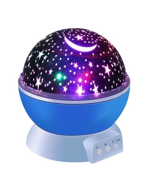 Lámpara y Proyector Infantil Gadgets & Fun Estrellas Azul