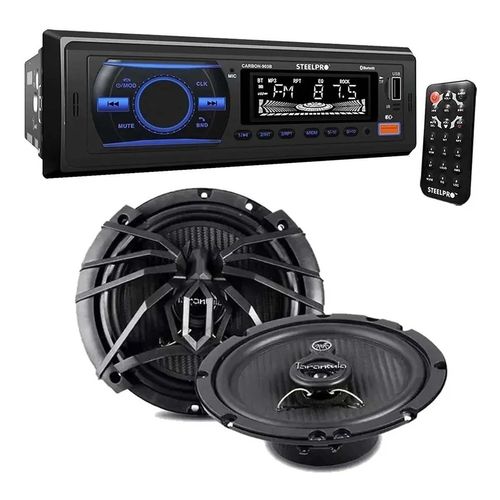 Paquete de autoestéreo y bocinas 6.5p Jbl negro carbon903xp-k