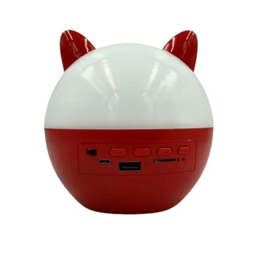 Lámpara con bocina integrada Gadgets & Fun luces rgb gato rojo