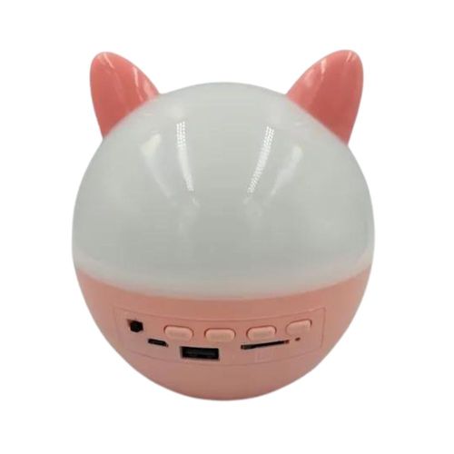 Lámpara con bocina integrada Gadgets & Fun luces rgb gato rosa