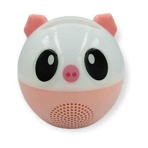 Lámpara con bocina integrada Gadgets & Fun luces rgb cerdito rosa