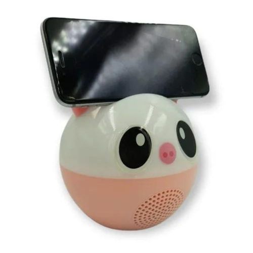 Lámpara con bocina integrada Gadgets & Fun luces rgb cerdito rosa