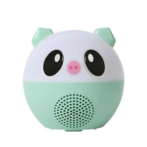 Lámpara con bocina integrada Gadgets & Fun luces rgb cerdito verde